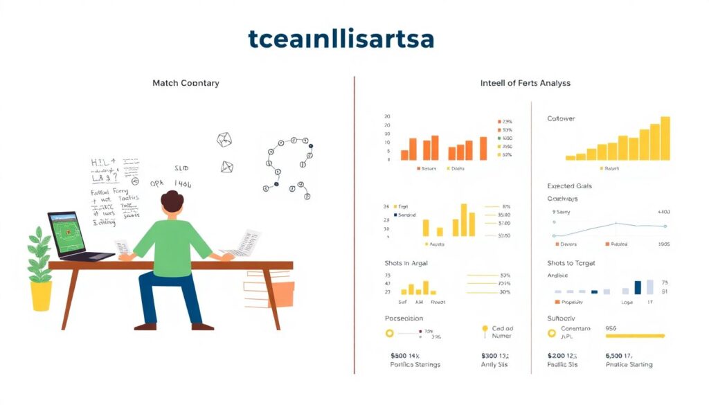 Разбор матчей в формате аналитического заметки - иллюстрация
